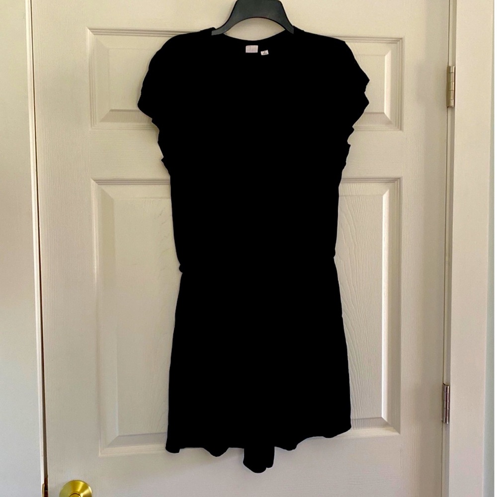 Gap Black Shorts Romper with Pockets